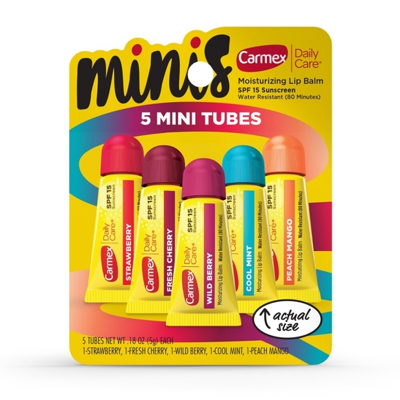 🔮3/$15 Carmex Daily Care Minis Lip Balm Tubes with SPF 15 - Picture 4 of 8